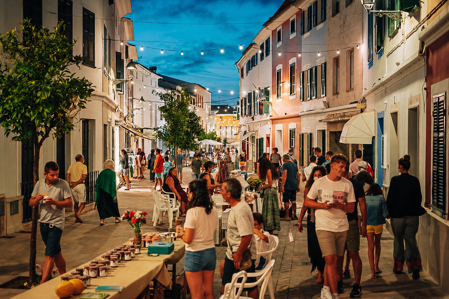 The night “markets” of Menorca and its artisanal-agri-food markets
